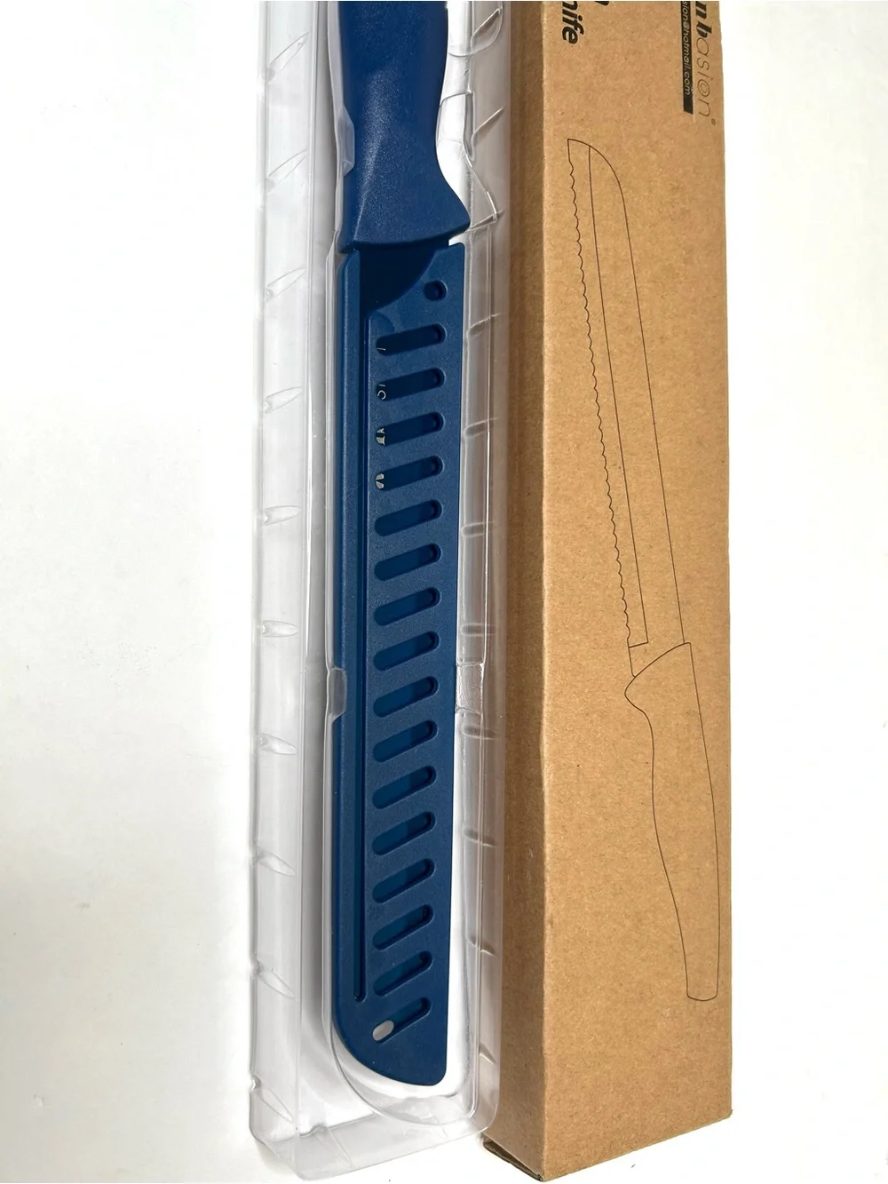 Wanbasion Professional Bread Knife Stainless Steel Blue